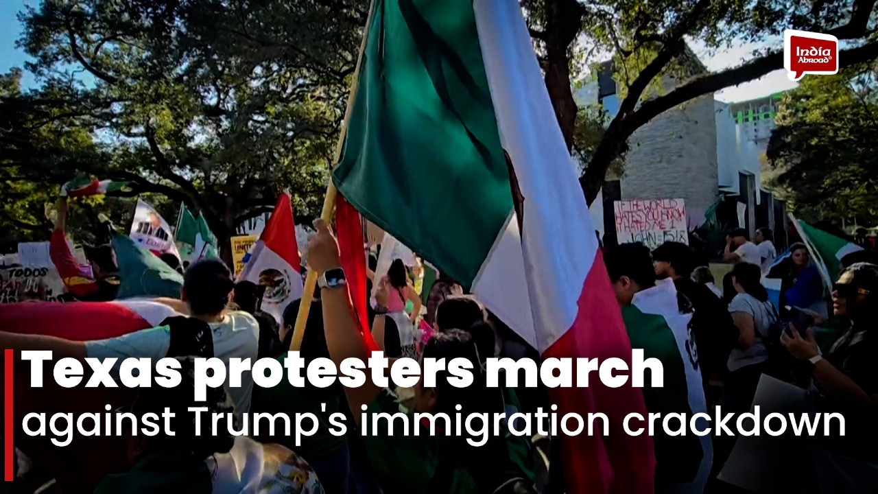 Texas protesters march against Trump's immigration crackdown
